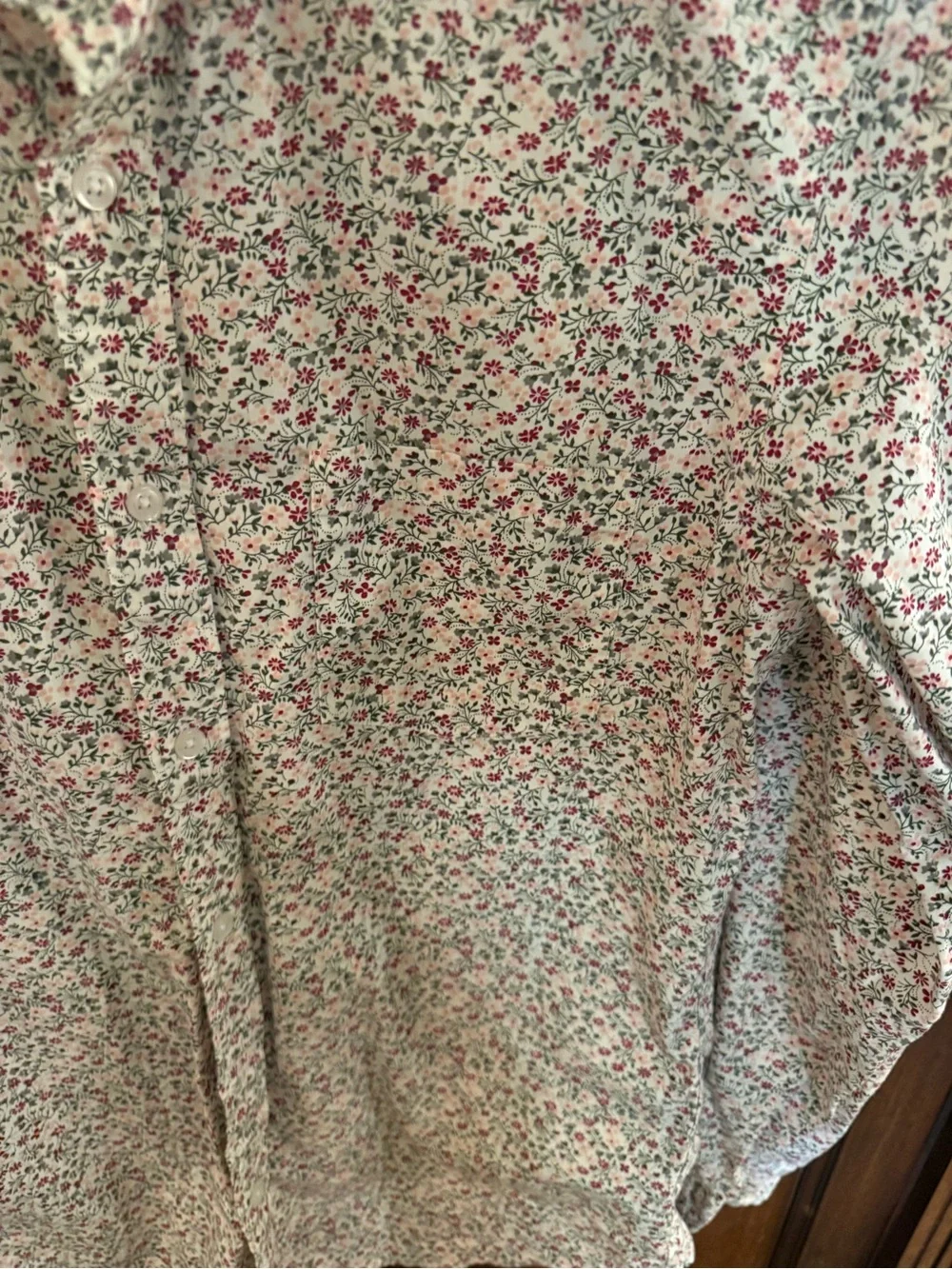 J.Crew Flex Washed Men’s M Slim Floral Button-Up Shirt Long Sleeve Woven